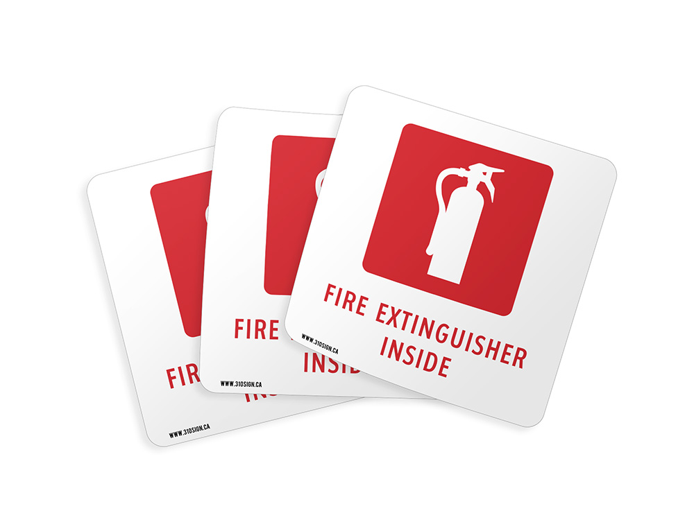 fire extinguisher inside decal