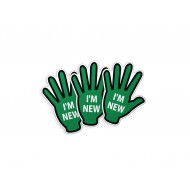 Green Hand Stickers - 50/Pack