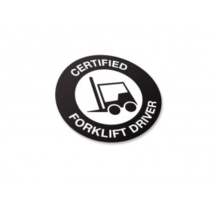 Certified Forklift Driver Stickers - 50/Pack