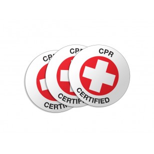 CPR Certified Stickers - 50/Pack