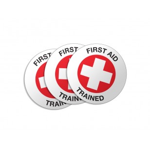 First Aid Trained - 50/Pack