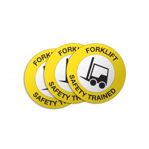 Forklift Safety Trained - 50/Pack