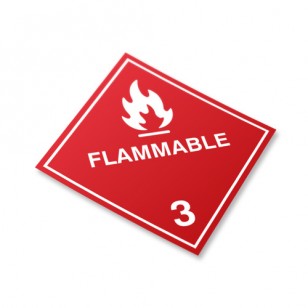 Blockout Decal - Warning Label (Flammable)