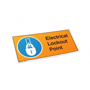Electrical Lockout Point Label