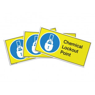 Chemical Lockout Point Label