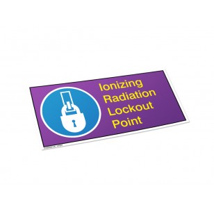 Ionizing Radiation Lockout Point Label
