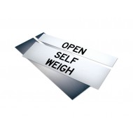 Open Or Self Weigh (Hinged To Show Either Message)