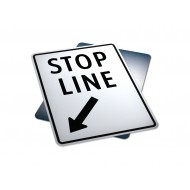Stop Line (On Right Of Sign)