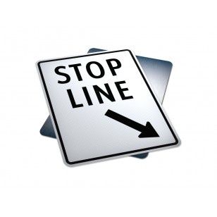 Stop Line (On Left Of Sign)
