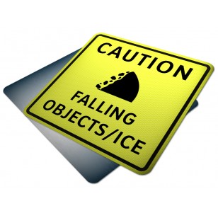 Caution Falling Ice/Objects (Fluorescent)