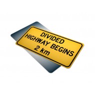Divided Highway Begins 2 km 