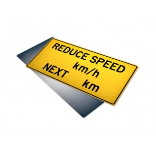 Reduce Speed __km/h Next __km
