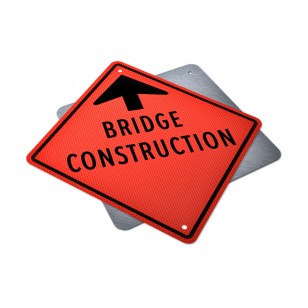 Bridge Construction Ahead Sign