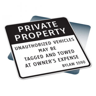 Private Property Bylaw Sign