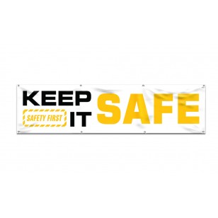 Keep It Safe 8-ft Banner