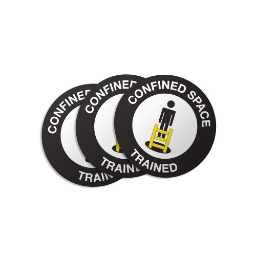 Confined Space Trained Stickers 50pack