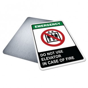 Do Not Use Elevator in Case of Fire