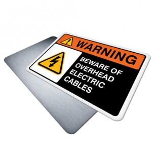 Beware of Overhead Electrical Cables
