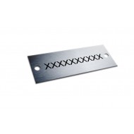 3" x 1" Machinery Tag (Stainless Steel)
