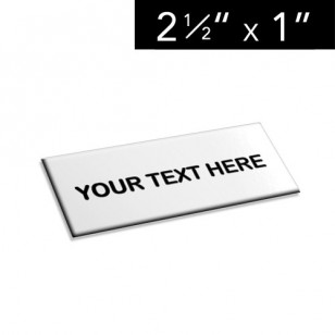 2 ½" x 1" Lamacoid Tag / Nameplate