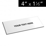 4" x 1 ½" Lamacoid Tag / Nameplate
