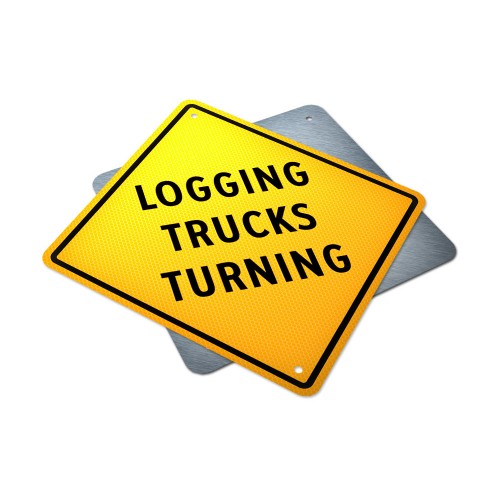 Logging Trucks Turning