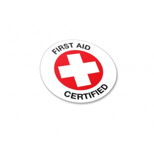 First Aid Certified - 50/Pack