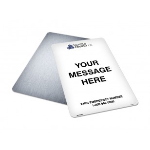 Message, Logo & Emergency Phone (18x12)
