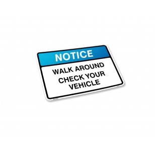 Walk Around Check Your Vehicle (alt) - Label