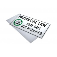 Provincial Law Seat Belt Use Required