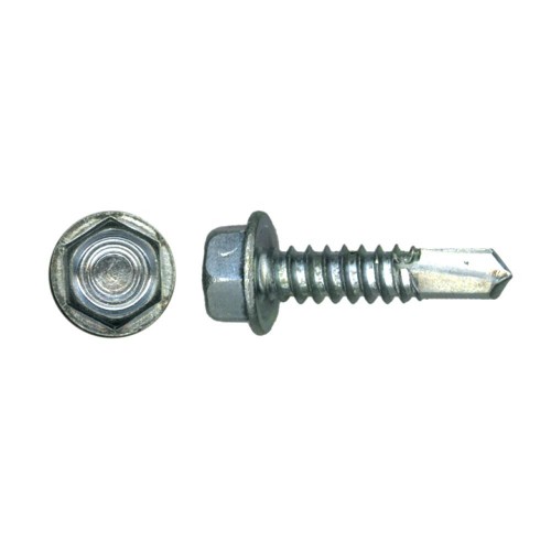 12x1-1/2 Hex Self-Drilling Metal Screws (2/pk)