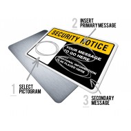 Custom Security Notice w/Pictogram