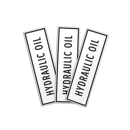 Hydraulic Oil Label