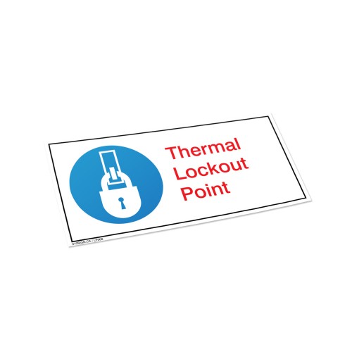 Thermal Lockout Point Label